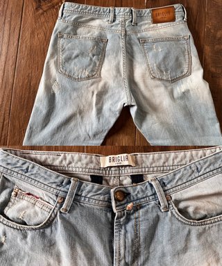Briglia Jeans Slim Fit Taglia 34/48 Made in Italy