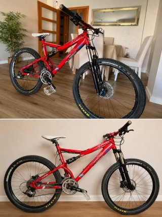 Bicicleta de Montaña KTM Roja