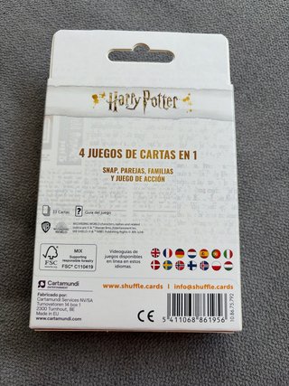 Juego Cartas Harry Potter 4 en 1 Shuffle