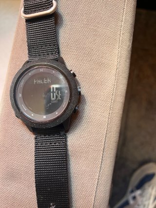 Reloj Apache Negro Correa Tela