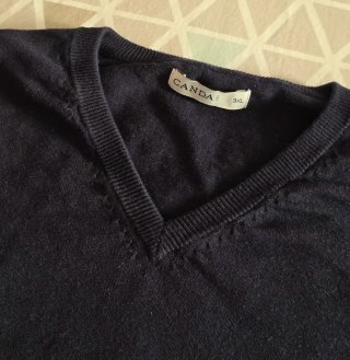 Jersey azul punto hombre talla 3XL