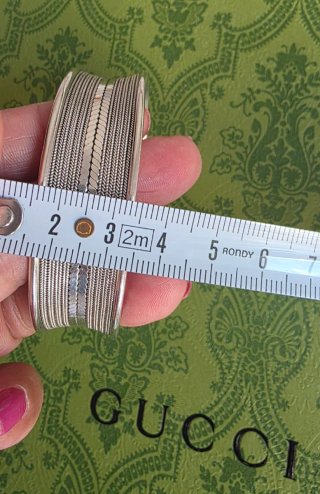 Brazalete de plata tejido