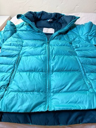 Chaqueta plumífero verde