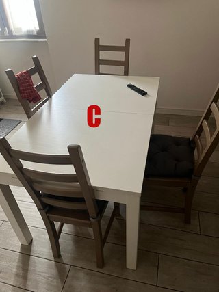 Cucina Ikea completa marrone e bianca