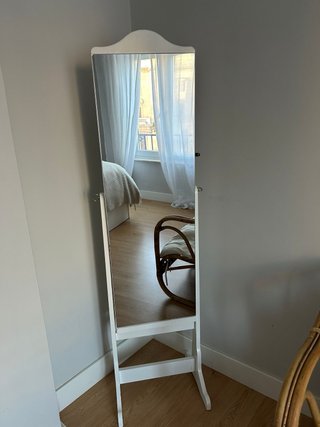 Espejo joyero blanco