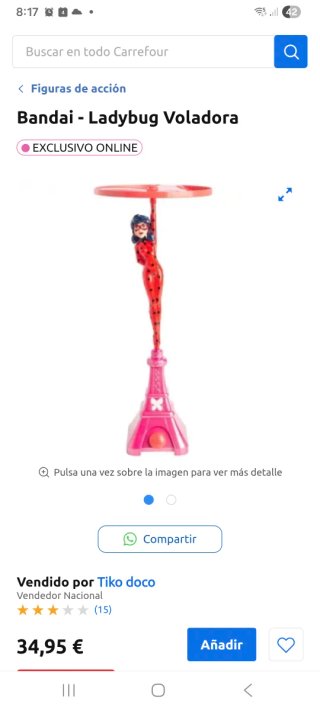 Prodigiosa Flying Ladybug con Torre Eiffel
