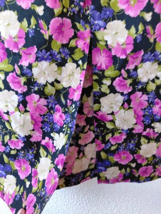 Vestito floreale fatto a mano taglia unica