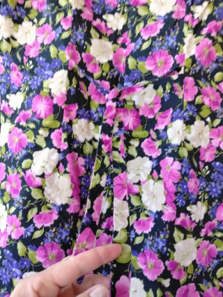 Vestito floreale fatto a mano taglia unica