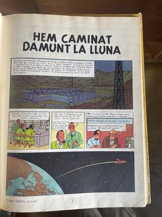 TINTIN HEM CAMINAT DAMUNT LA LLUNA