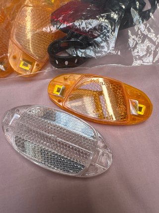 Reflectores para Bicicleta (Naranja, Blanco, Rojo)