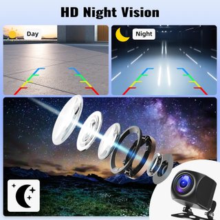 Cámara marcha atrás AHD 170° visión nocturna IP68