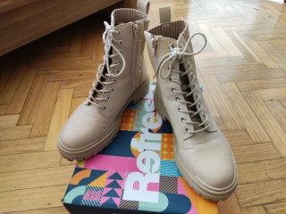 Botas/botines color Beige, Talla 37