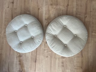2 Cojínes redondos INSPIRE beige