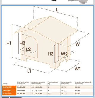 Casa para perro en gris y blanco
