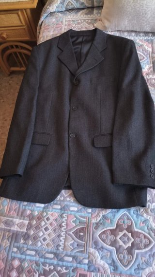 Traje 3 piezas gris