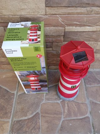 Lámpara Solar Faro Decorativa