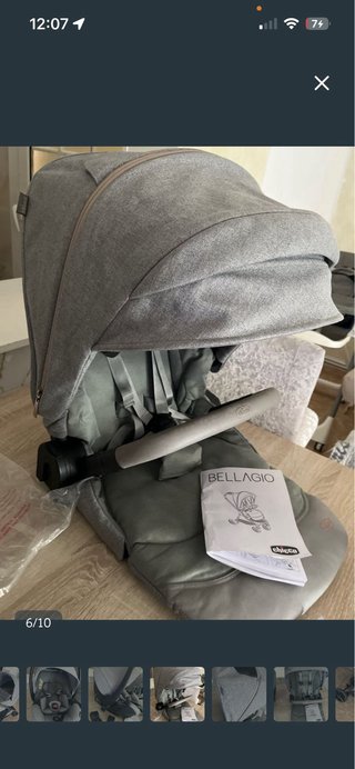 Carro Bebé Chicco Bellagio Gris