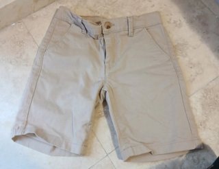 Pantalón corto niño beige