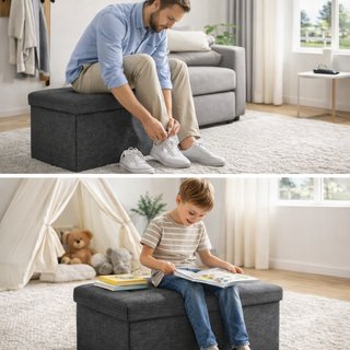 Puff Plegable con Tapa Wonduu