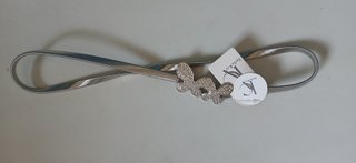Cinturón Karho & Co Mariposa Strass Plateado