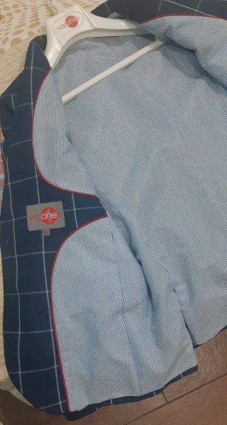 Chaqueta americana cuadros Warone Talla 12