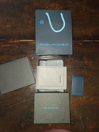 Portafoglio Piquadro uomo grigio