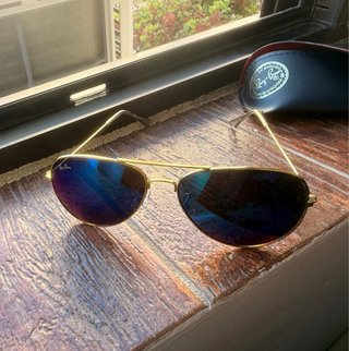 Gafas Ray-Ban RB3025 Aviator Dorado Azul