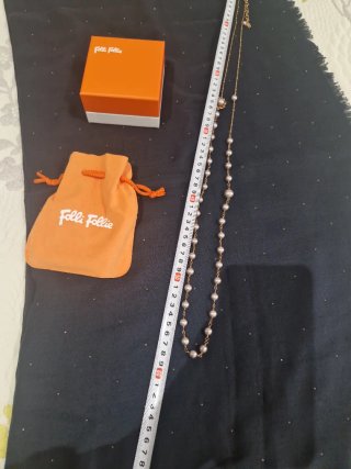Collar Folli Follie Perlas y Flor Dorada