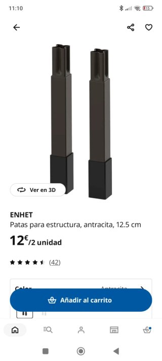 2 Estanterías Ikea Enhet Negra