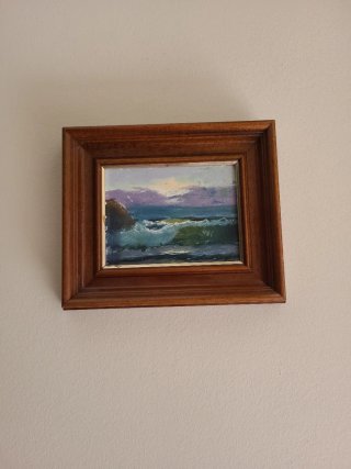 Cuadro Marino S. Sella 1969 Pintura óleo.