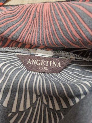 Top Y2K Rosso Nero Laccetto Dietro Taglia L