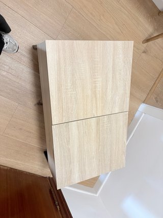 Mesa centro madera y patas negras