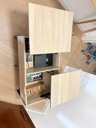 Mesa centro madera y patas negras