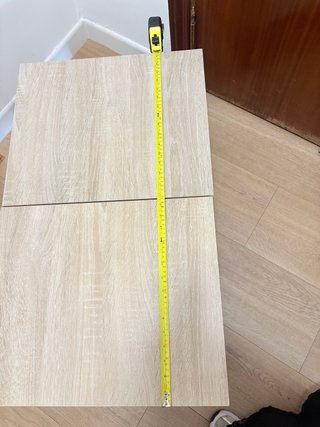 Mesa centro madera y patas negras