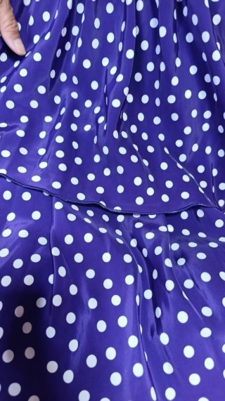Traje Flamenca Morado Lunares