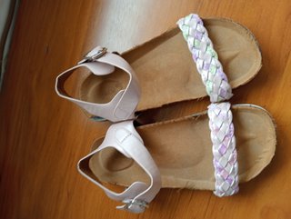 Sandalias Bubble Talla 35 Rosa y Verde