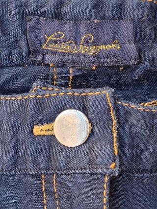 Jeans Luisa Spagnoli ricamati e paillettes