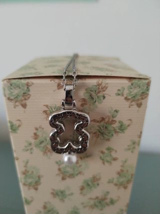 Colgante Tous Oso Multicolor Plata