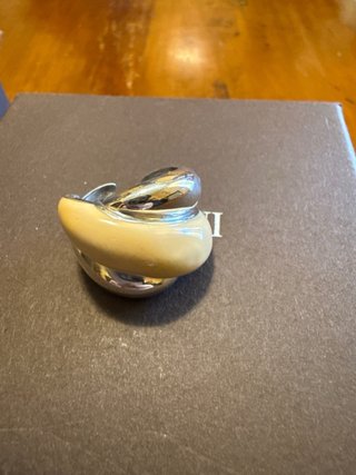 Anello Damiani Nodo Argento corallo e diamante