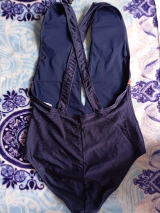 Bañador mujer azul con detalles