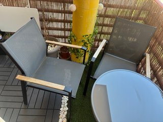 4 Sillas Jardin de diseño y tumbona GRATIS