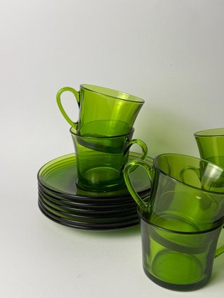 Juego Tazas Café Duralex Verde