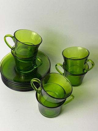 Juego Tazas Café Duralex Verde
