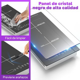 NUEVO - Placa Inducción 3500W 2 Fuegos