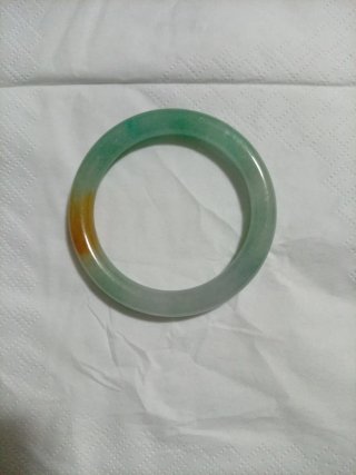 Pulsera de Jade Verde y Naranja