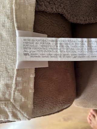 Colcha Zara Home Algodón Beig