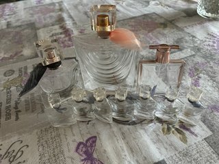 Set bottiglie profumo vuote