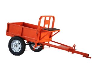 Remolque para motocultor con asiento