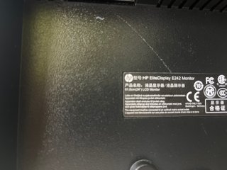 Monitor HP EliteDisplay E242 24” Negro/Gris