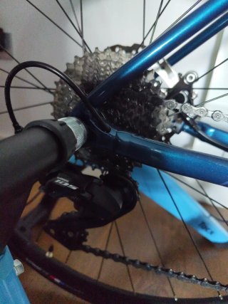 Bicicleta de carretera azul